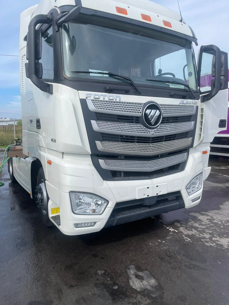 Пример установки на тягач Foton Auman